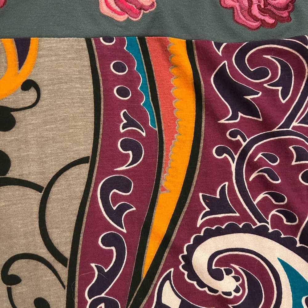 Desigual Patchwork Boho Tunic Top | Embroidered &… - image 1